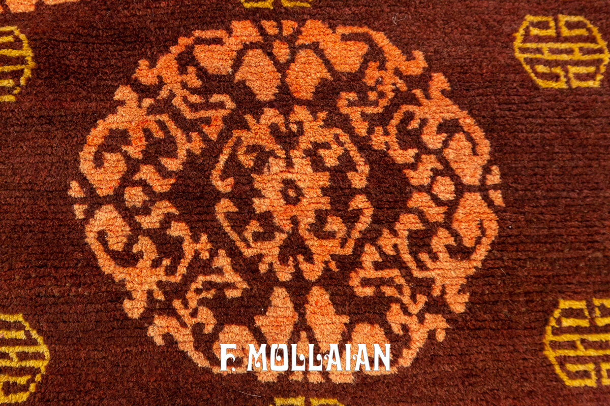 Antique Tibetan Rug for Meditation n°:731513